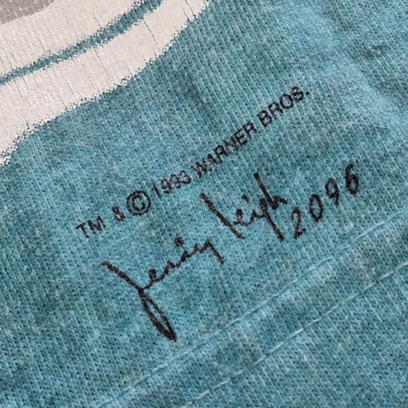 Vintage Jerry Leigh Bugs Bunny T Shirt Large 90’s Top Tie Dye Beach Looney Tunes - Picture 3 of 6